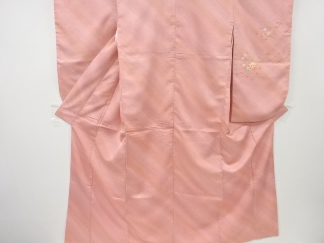 芝草に牡丹模様二尺袖着物